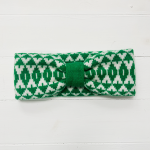 Mirror headband - billiard green and white