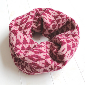 SAMPLE SALE Mirror snood / cowl - rose