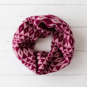 SAMPLE SALE Mirror snood / cowl - rose