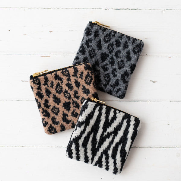 Leopard print shop coin purse